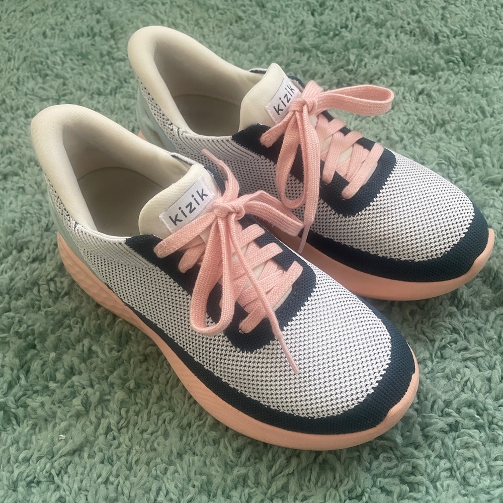 Kizik Women's Athletic Shoes - Pink and White